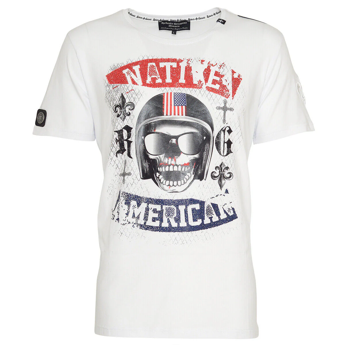 American Skull T-Shirt Weiß - Image 2