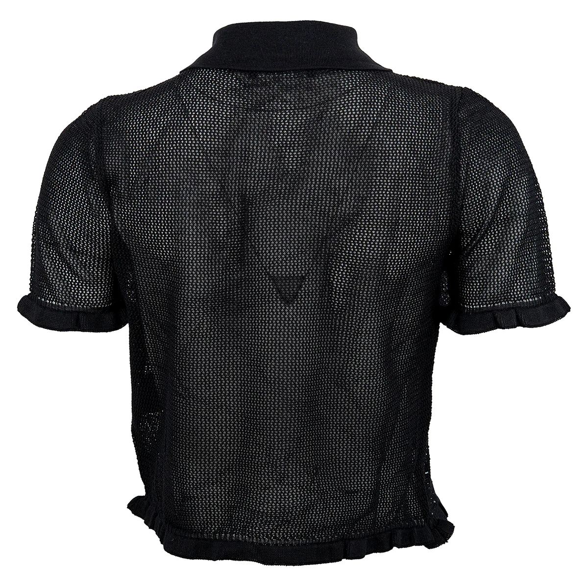 Beauty Strick Kurzarm Pulli Schwarz - Image 2