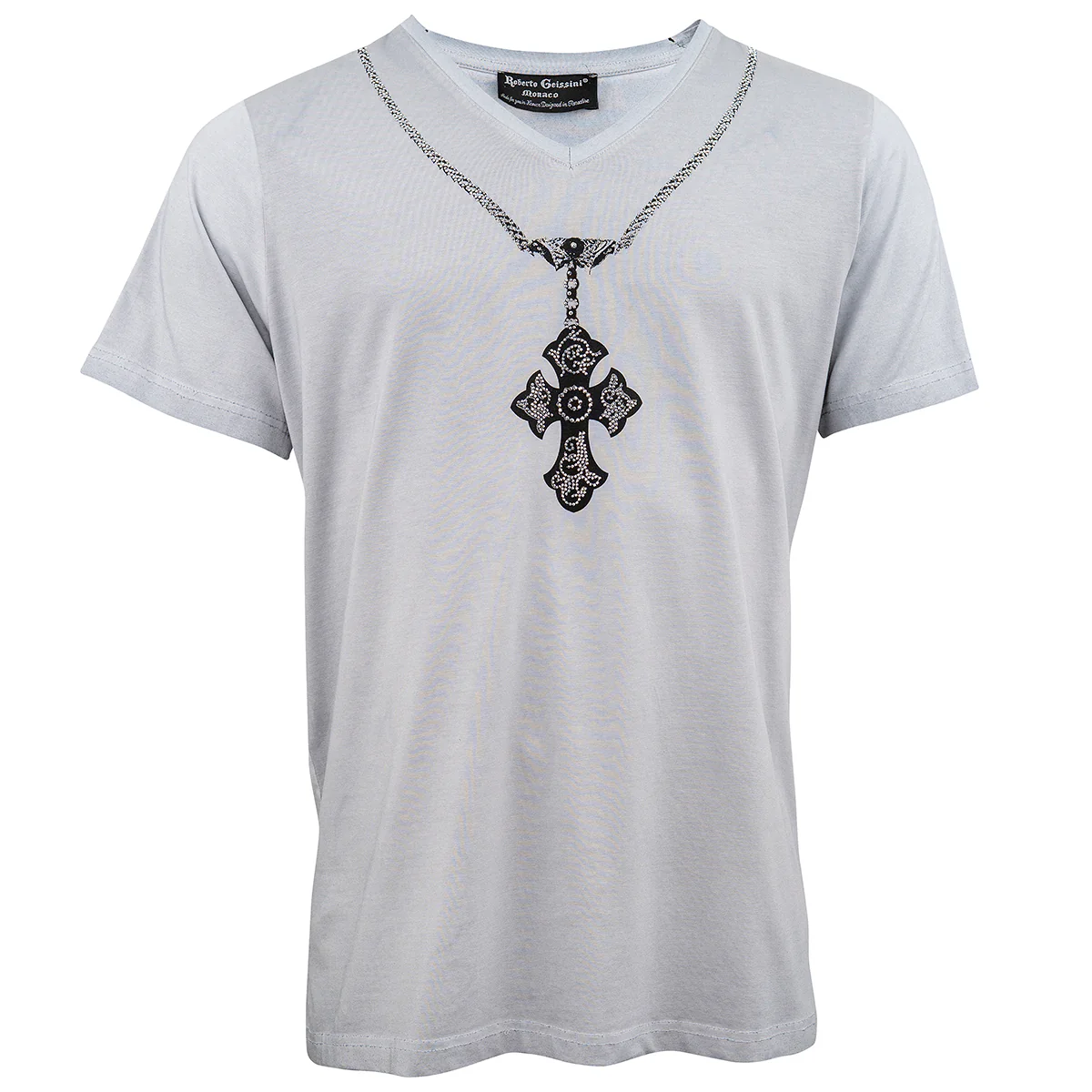Chain stonewashed V-Neck T-Shirt - Image 11