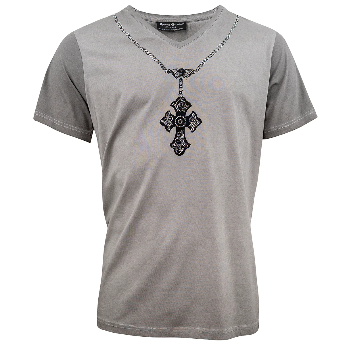Chain stonewashed V-Neck T-Shirt - Image 16