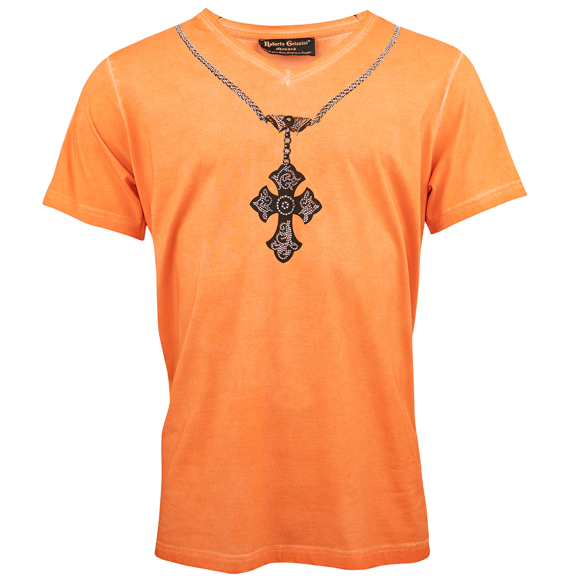 Chain stonewashed V-Neck T-Shirt - Image 6