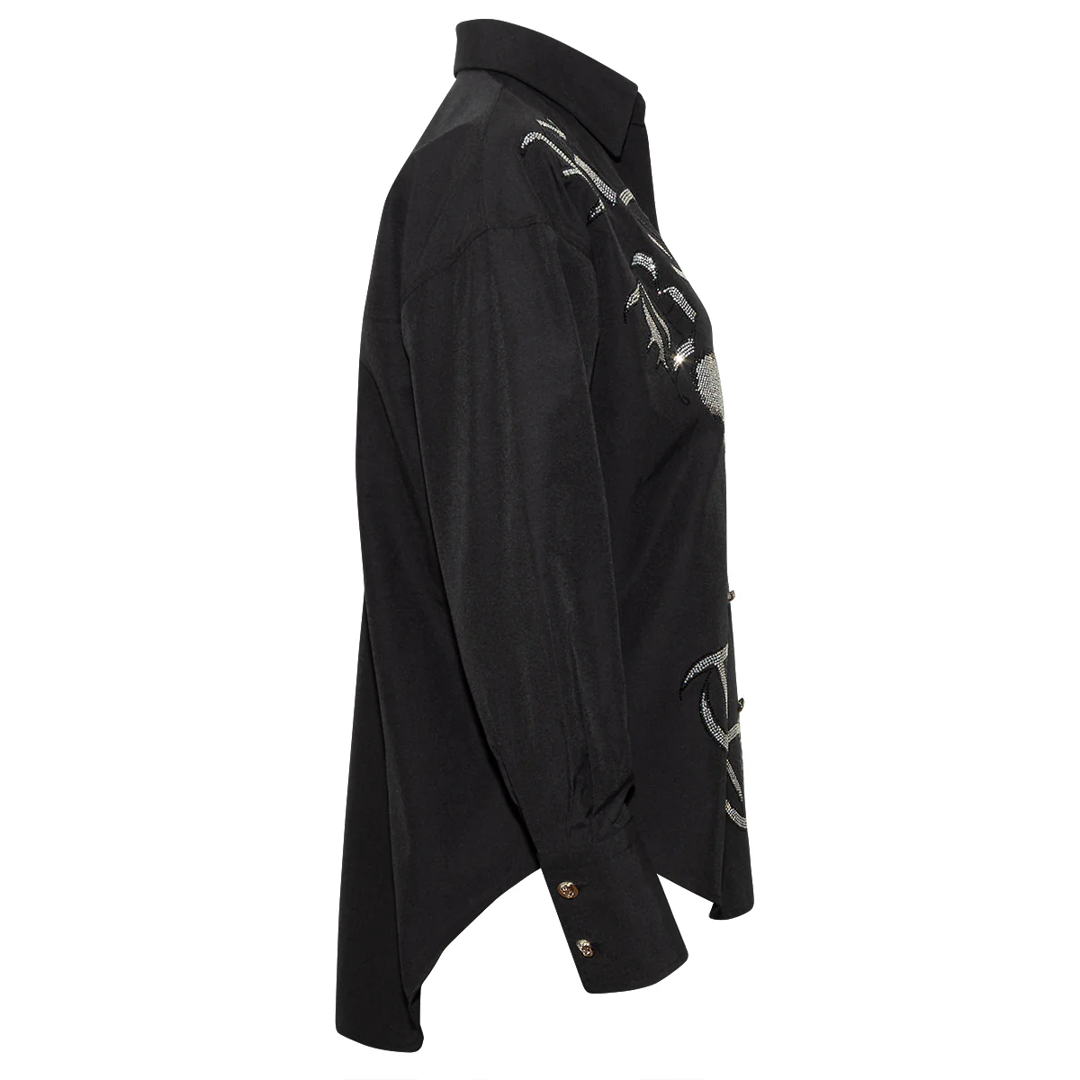 Carmen Bluse Schwarz - Image 4