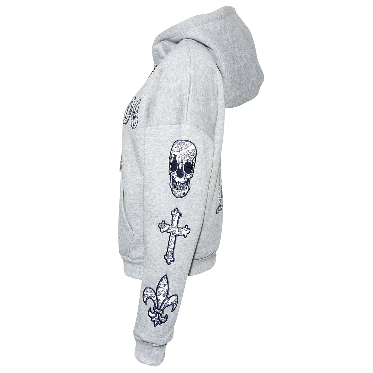 Patch Hoodie Davina Grau - Image 4
