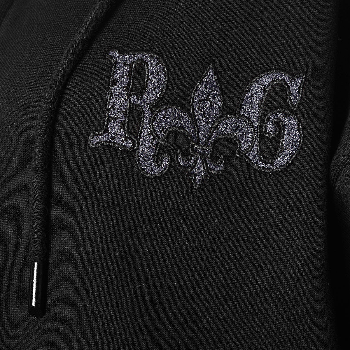 Lilie Sweatjacke Schwarz Unisex - Image 5