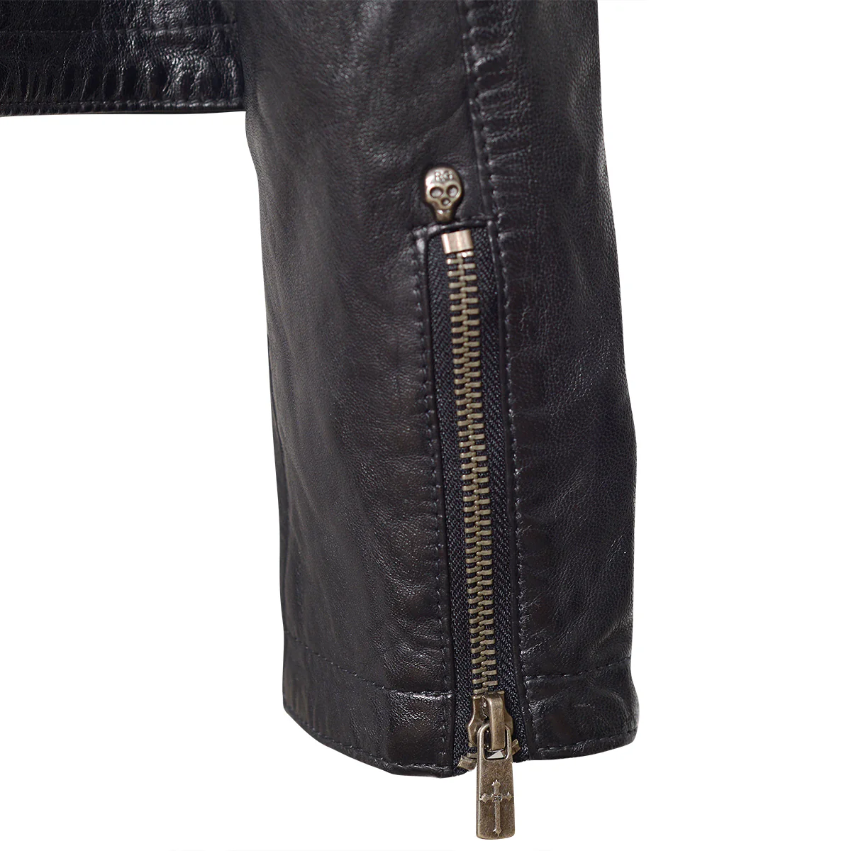Maylin Lederjacke Schwarz - Image 4