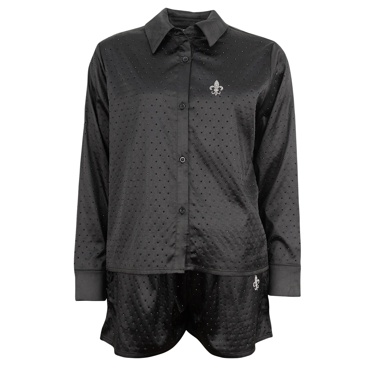 Luxury Loungebluse Schwarz - Image 4