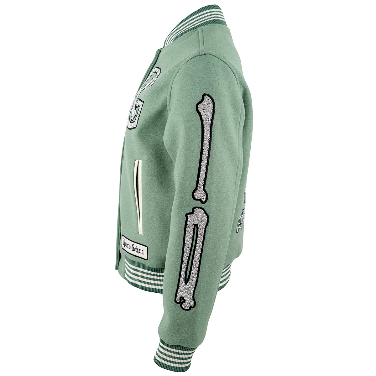 College Jacke Mintgrün - Image 3
