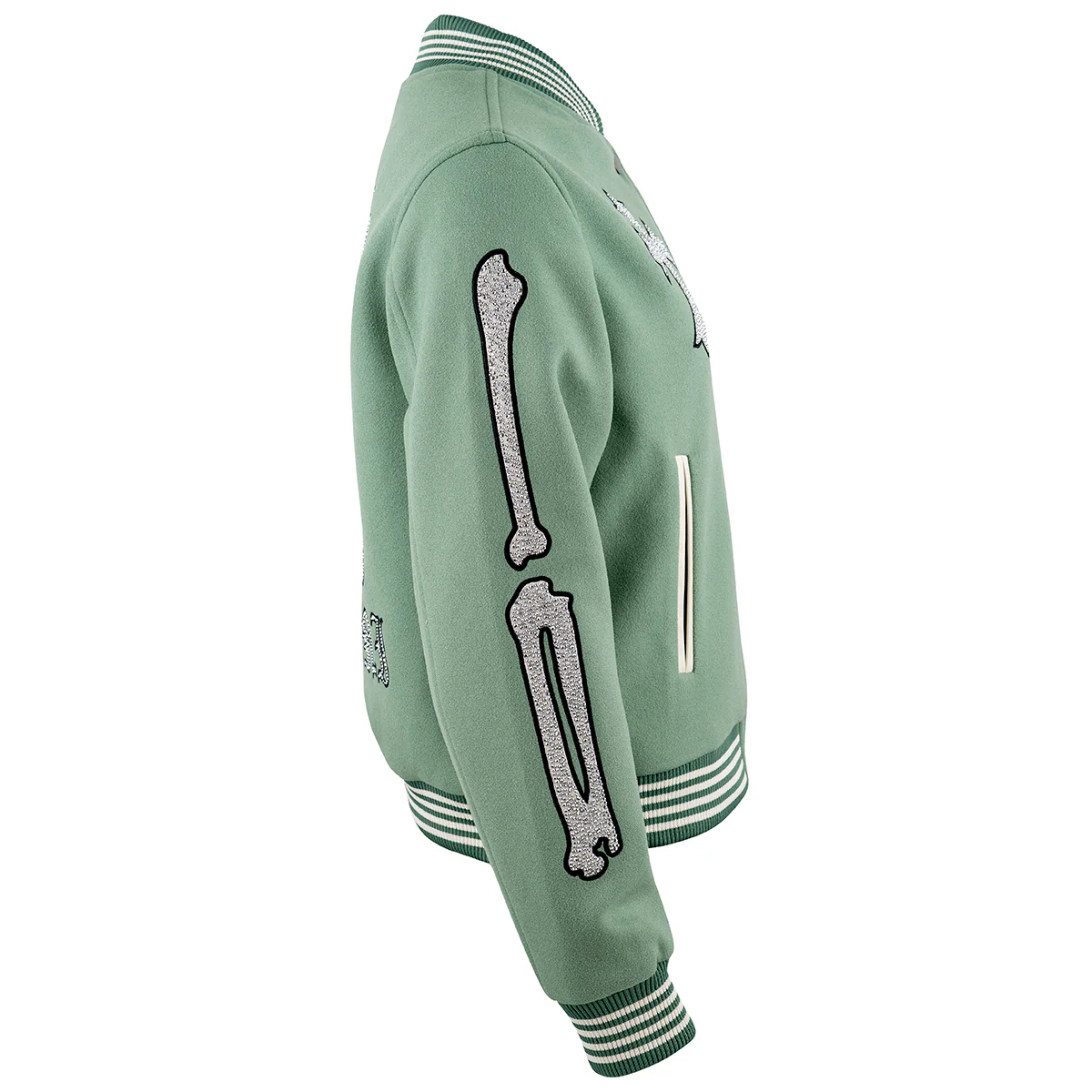 College Jacke Mintgrün - Image 4