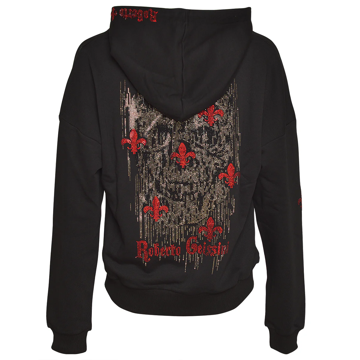 Cross Skull Sweatjacke Schwarz - Image 2