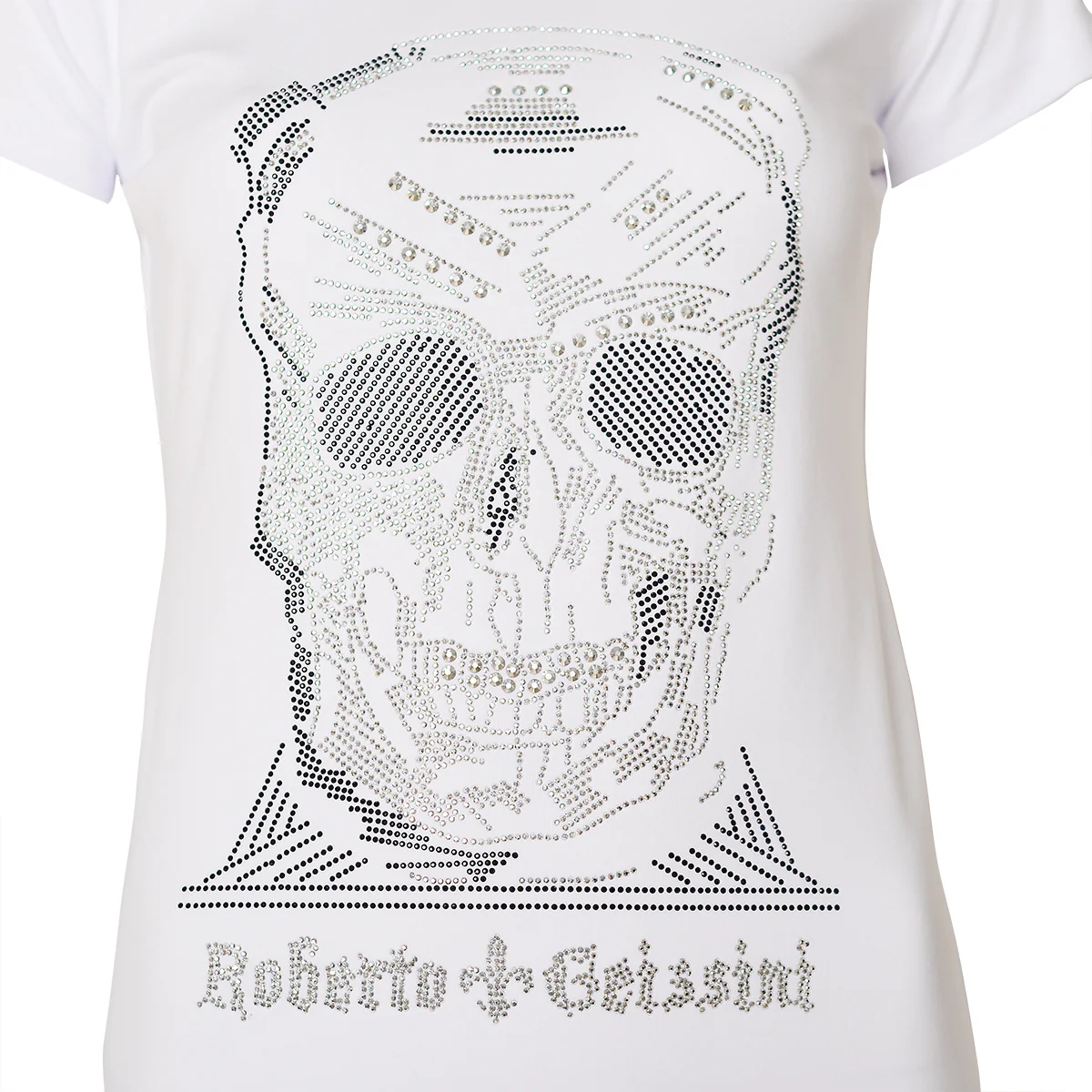 Diamond Skull T-Shirt Weiß - Image 3