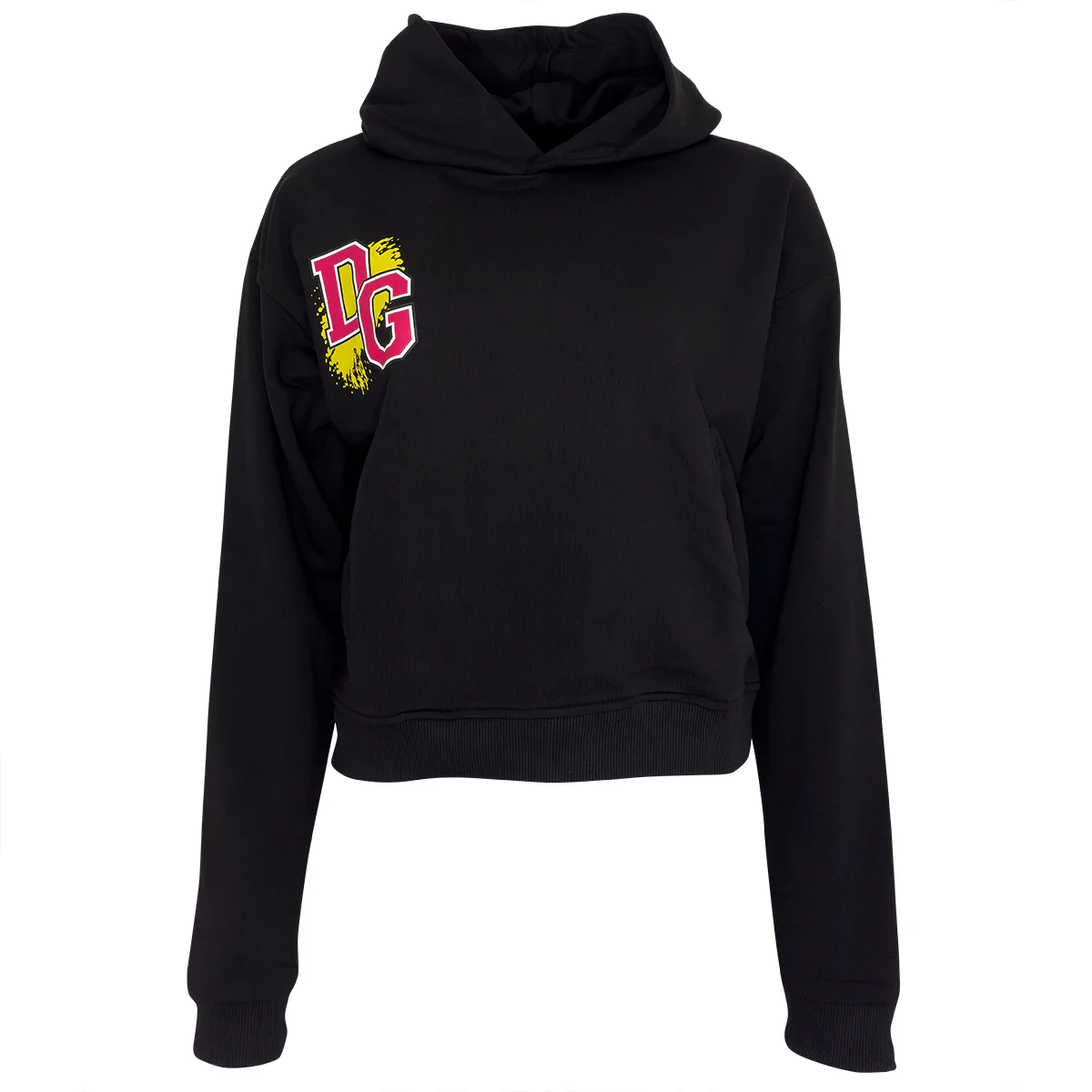 Smiley Hoodie Schwarz Gelb - Image 2