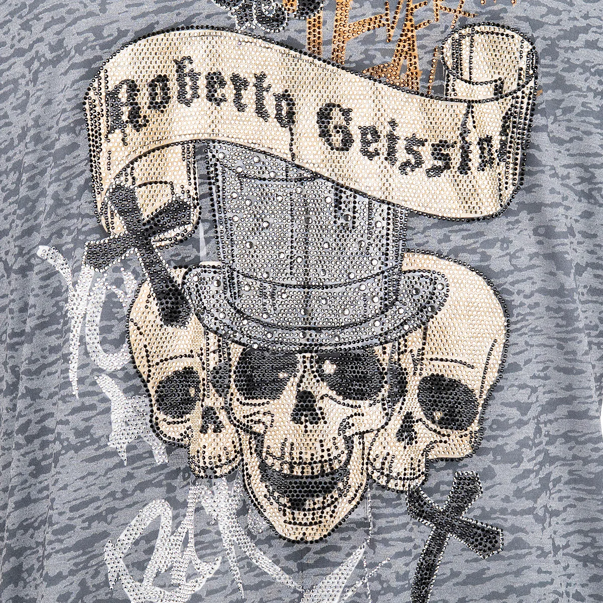 Face Burnout V-Neck T-Shirt - Image 3