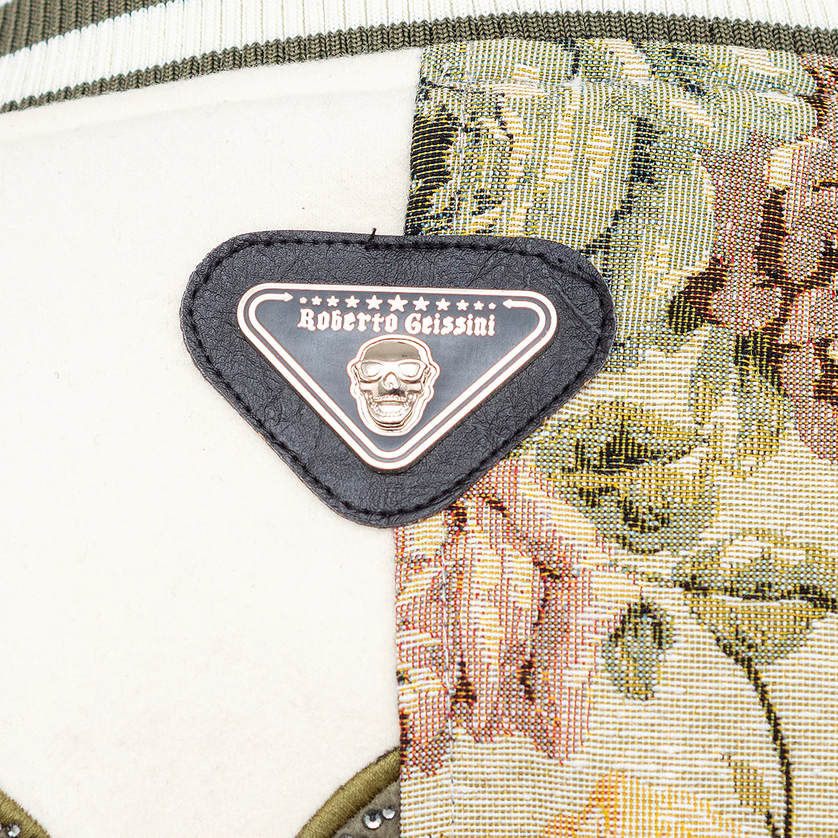 Flower College Jacke Beige - Image 11