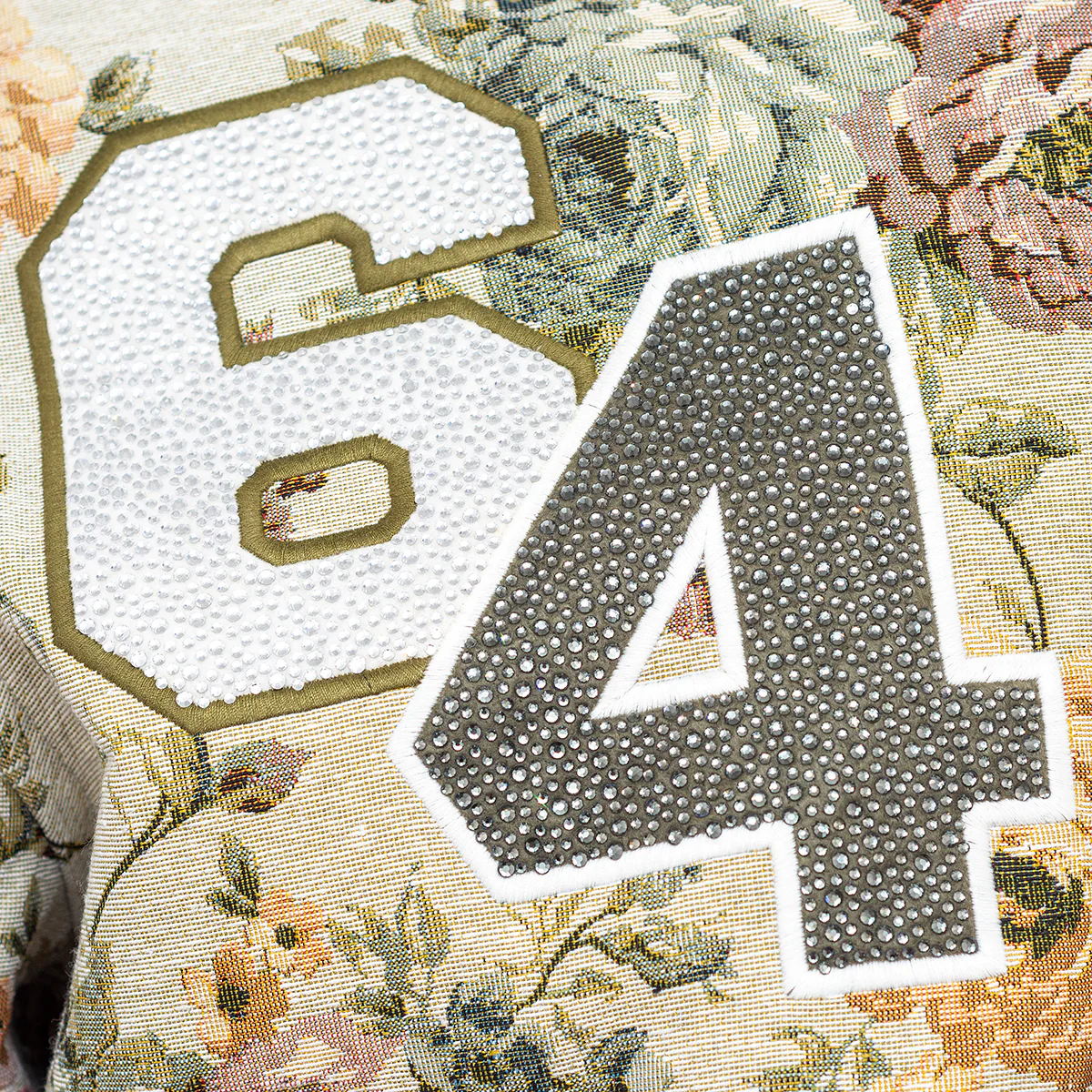 Flower College Jacke Beige - Image 5
