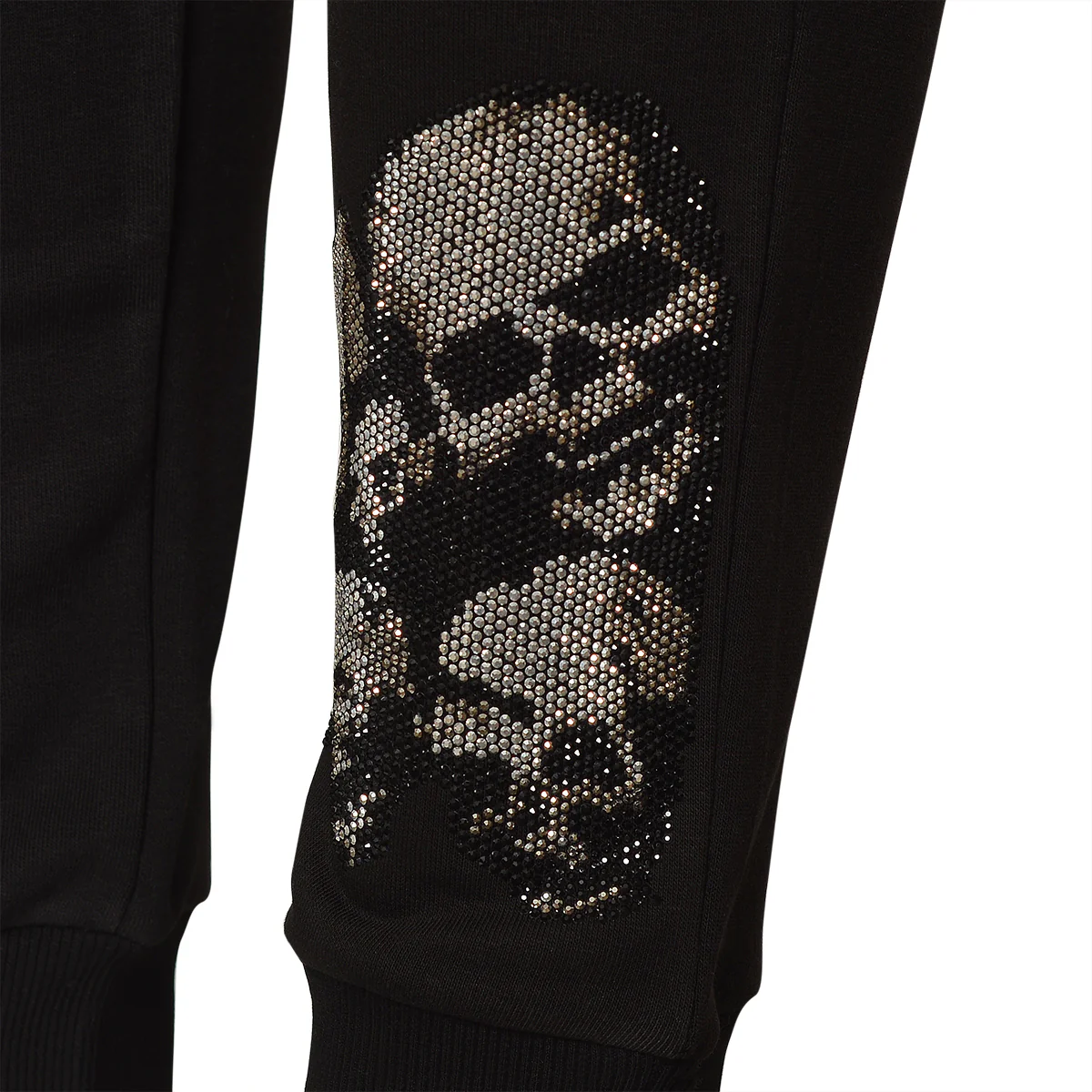 Little Silver Skull Jogginghose Schwarz - Image 3