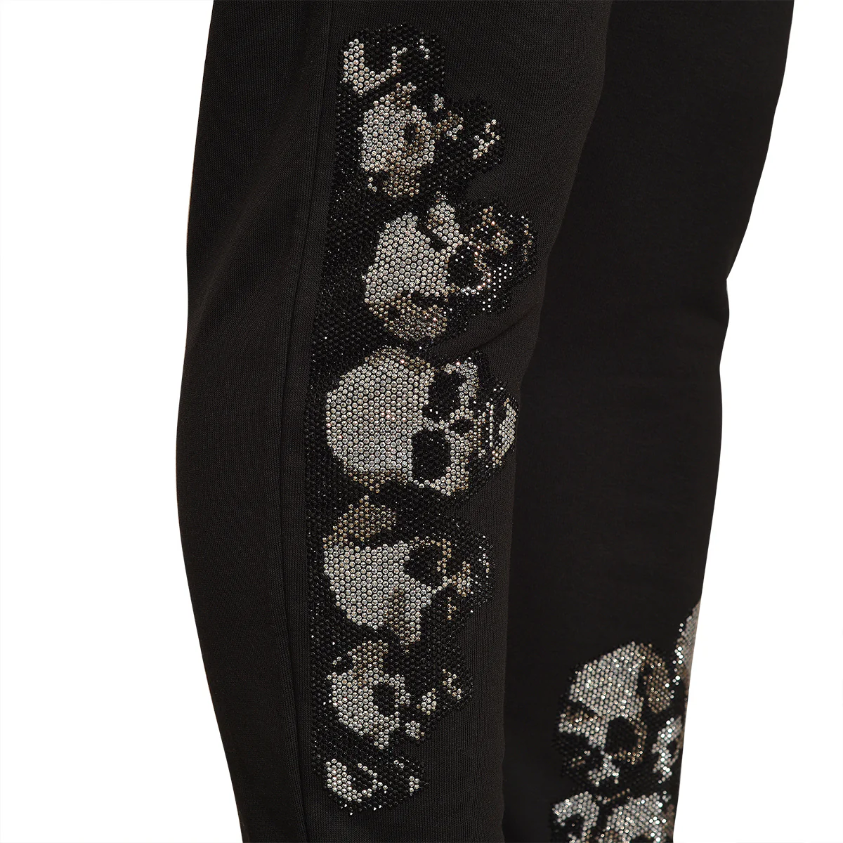 Little Silver Skull Jogginghose Schwarz - Image 4
