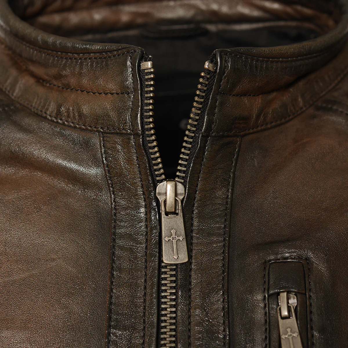 Clifford Lederjacke Braun - Image 3