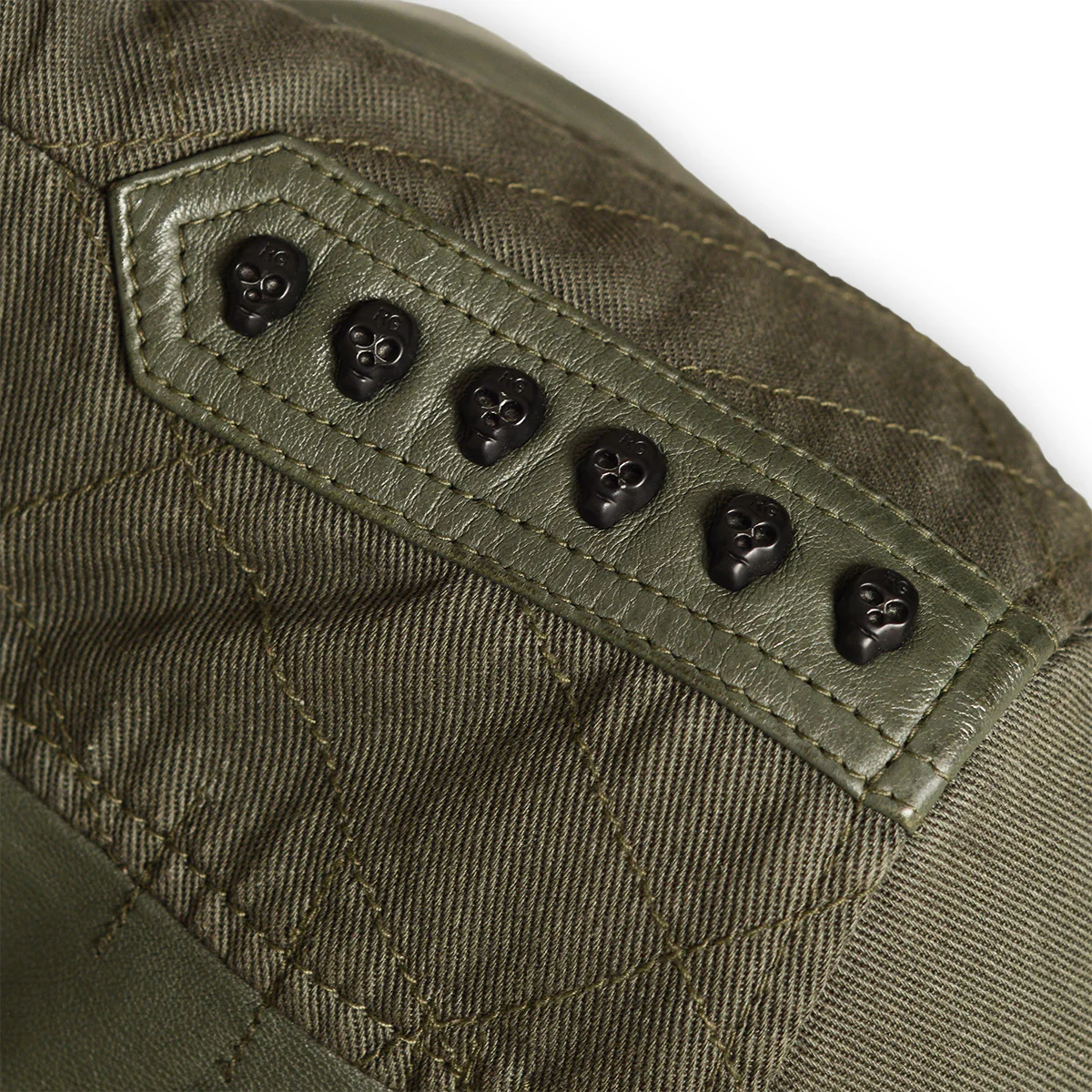Sharok Lederjacke Khaki - Image 4