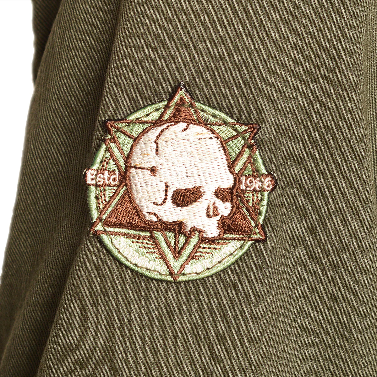 Sharok Lederjacke Khaki - Image 7