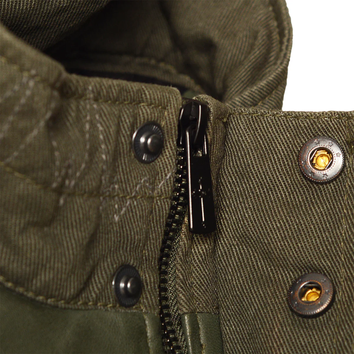 Sharok Lederjacke Khaki - Image 9
