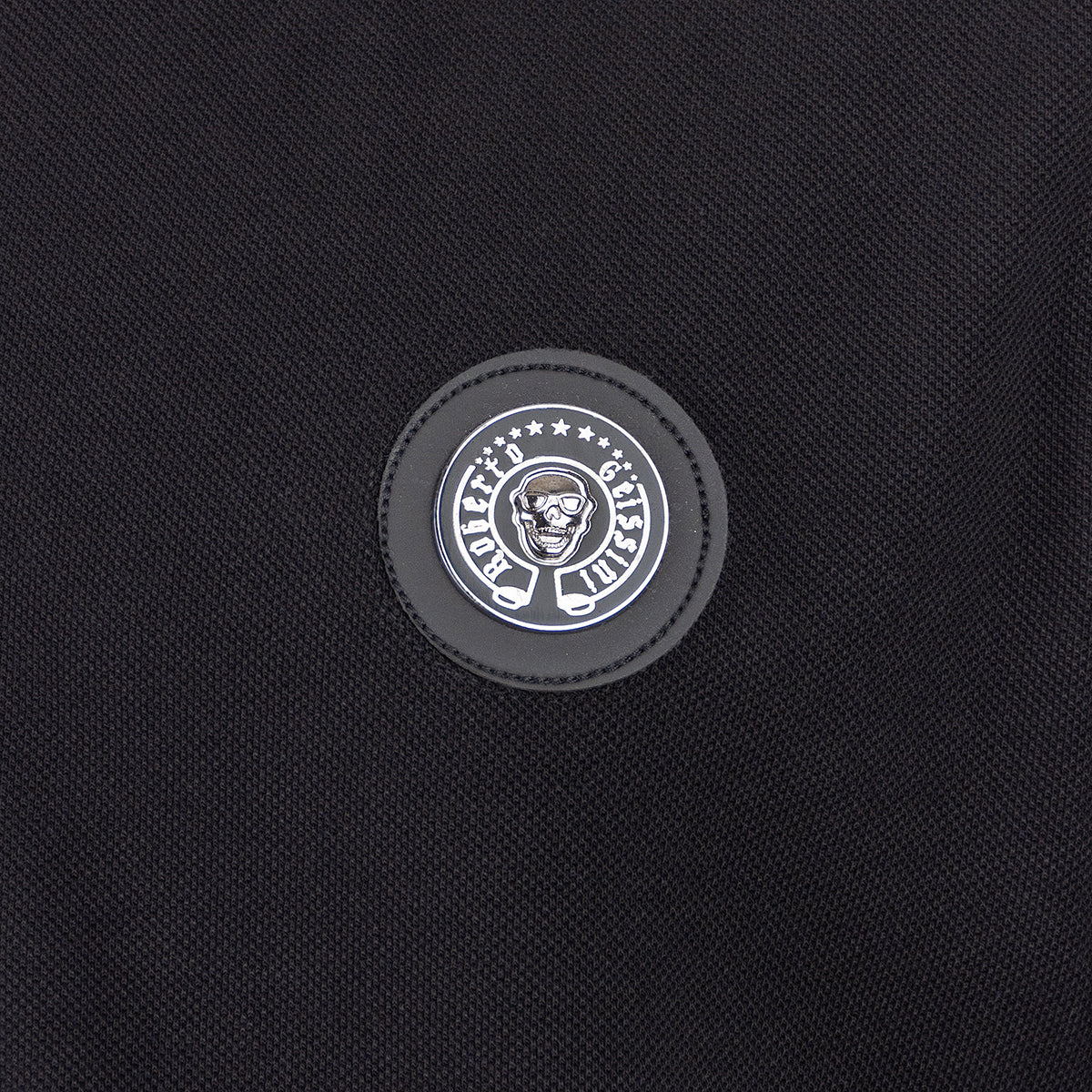 Skull Stitch Polo Schwarz - Image 3