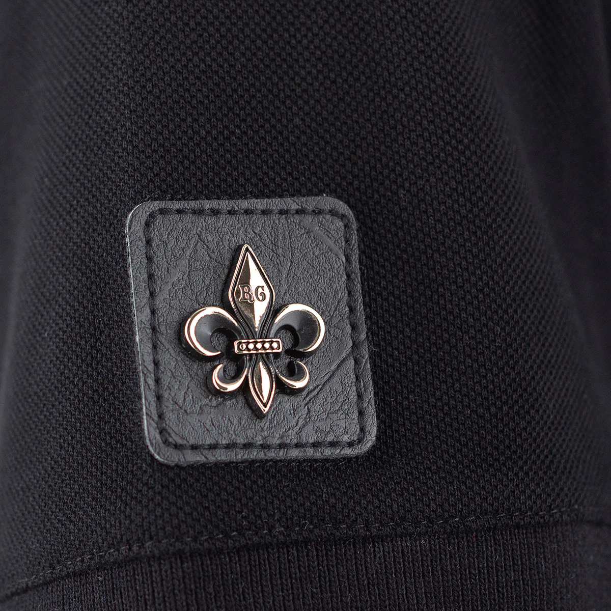 Skull Stitch Polo Schwarz - Image 6