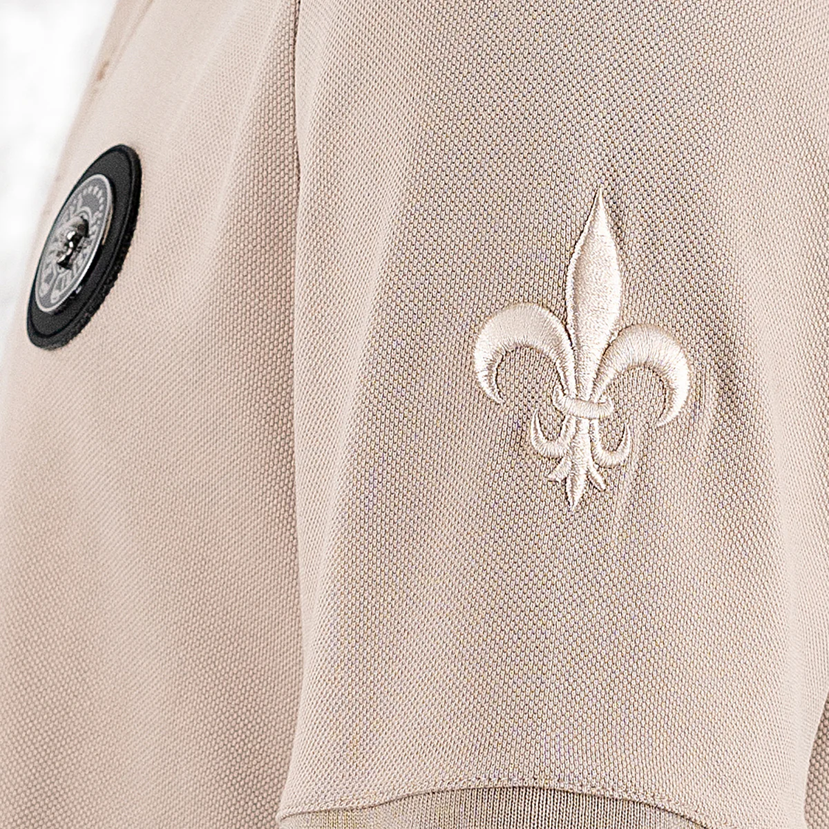Skull Stitch Polo Beige - Image 5