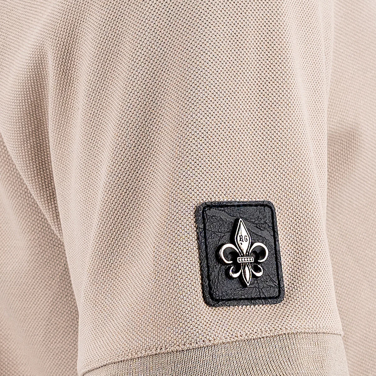 Skull Stitch Polo Beige - Image 6