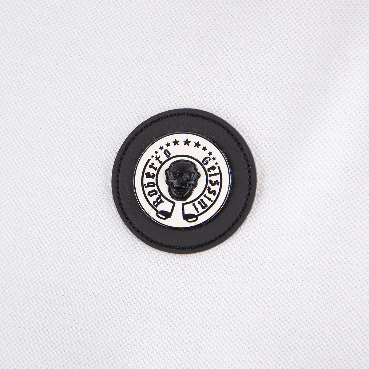 RG Skull Polo Weiß - Image 3