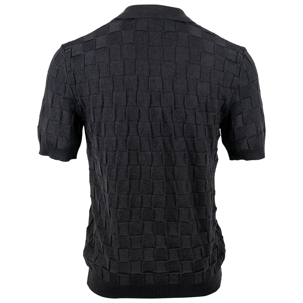 Squares Strick Polo Schwarz - Image 2