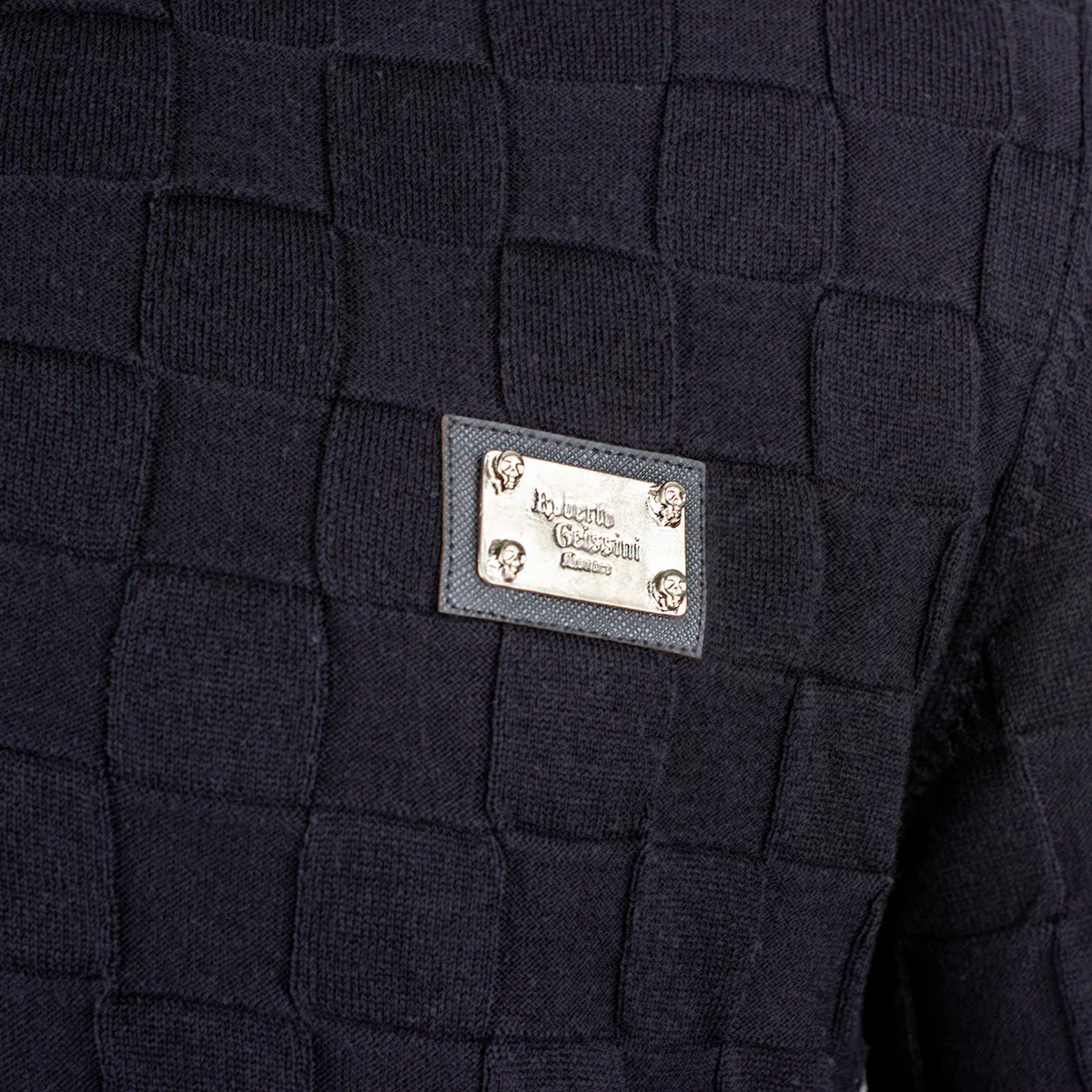 Squares Strick Polo Schwarz - Image 3