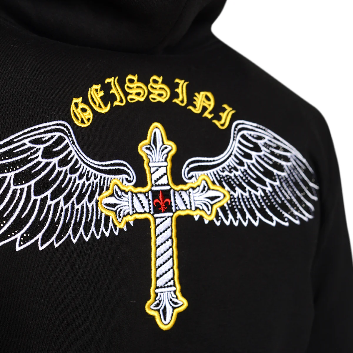 Cross-Wings Sweatjacke Schwarz - Image 4