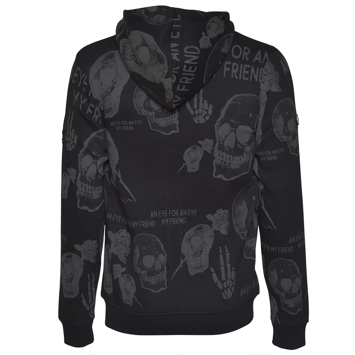 Multi Skull Sweatjacke Schwarz - Image 2