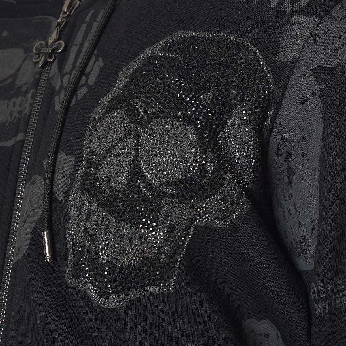 Multi Skull Sweatjacke Schwarz - Image 7