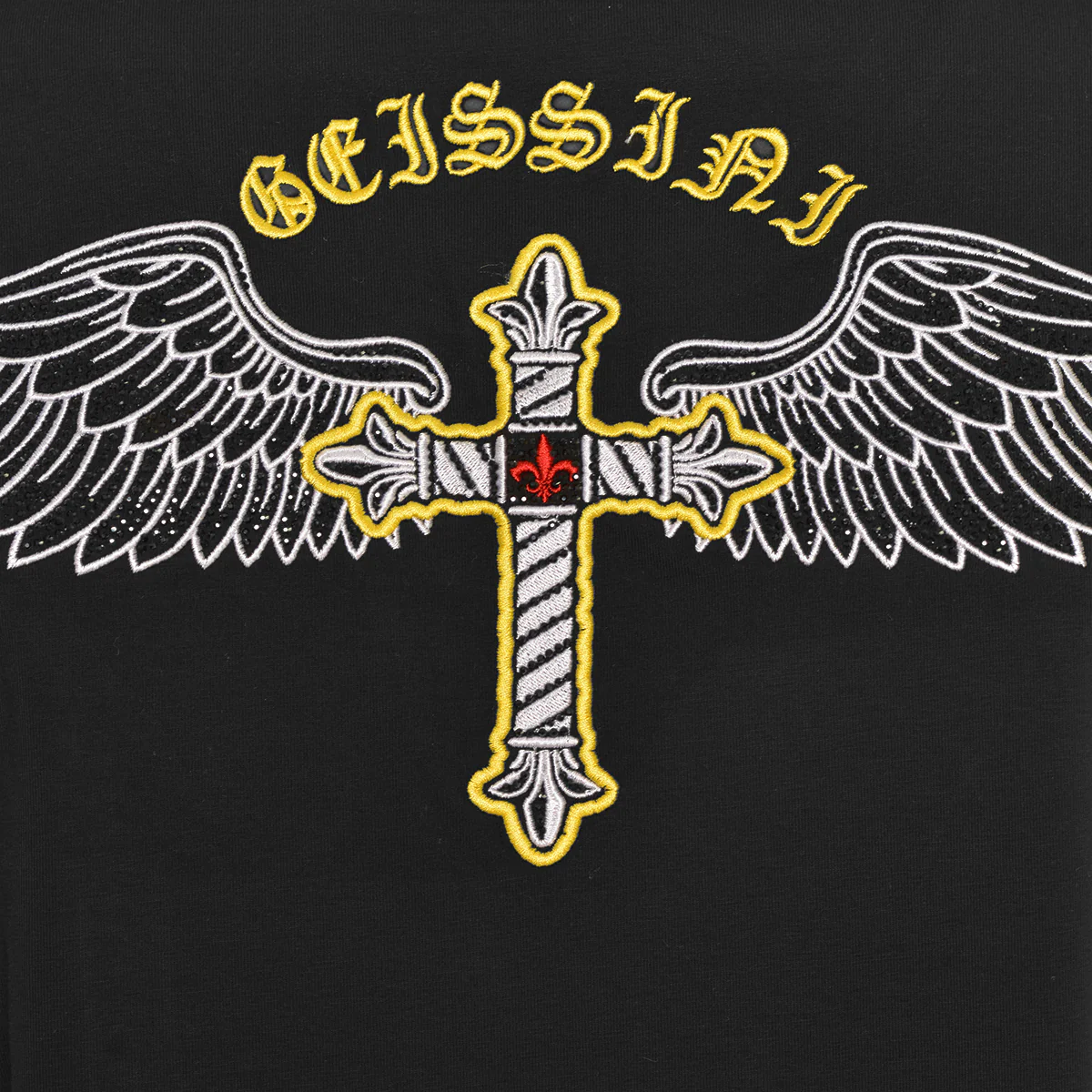 Cross-Wings T-Shirt Schwarz - Image 3