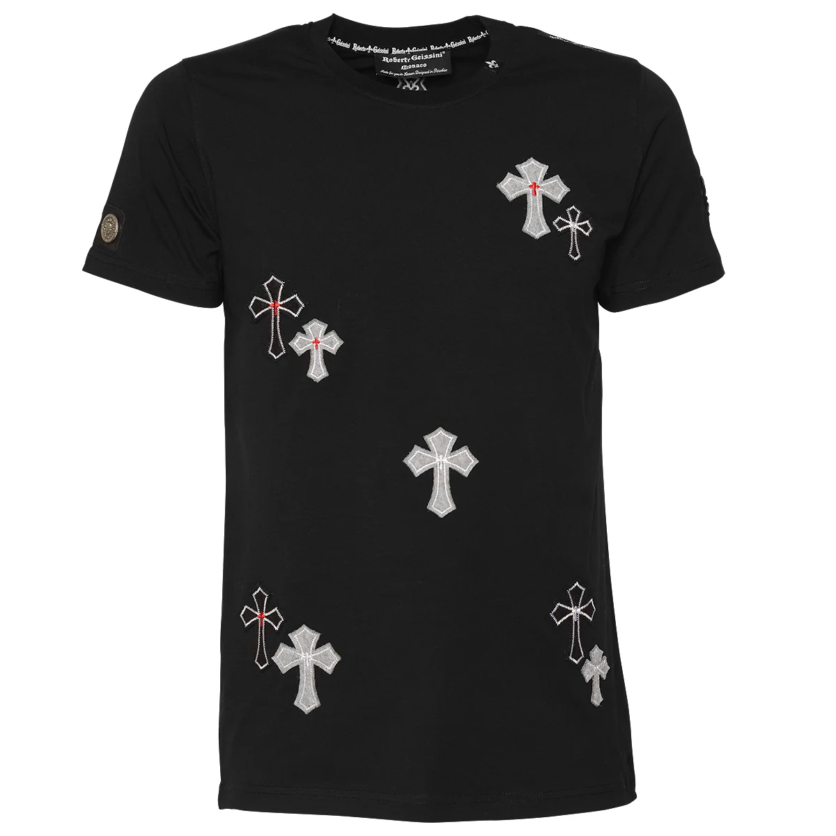 Diamond Cross T-Shirt Schwarz