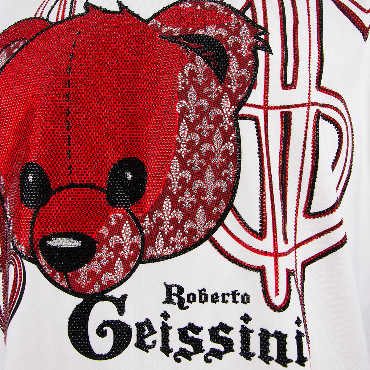 Red Bear T-Shirt Offwhite - Image 3