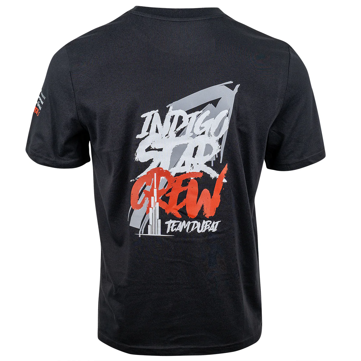 Indigo Star Crew T-Shirt Schwarz - Image 2
