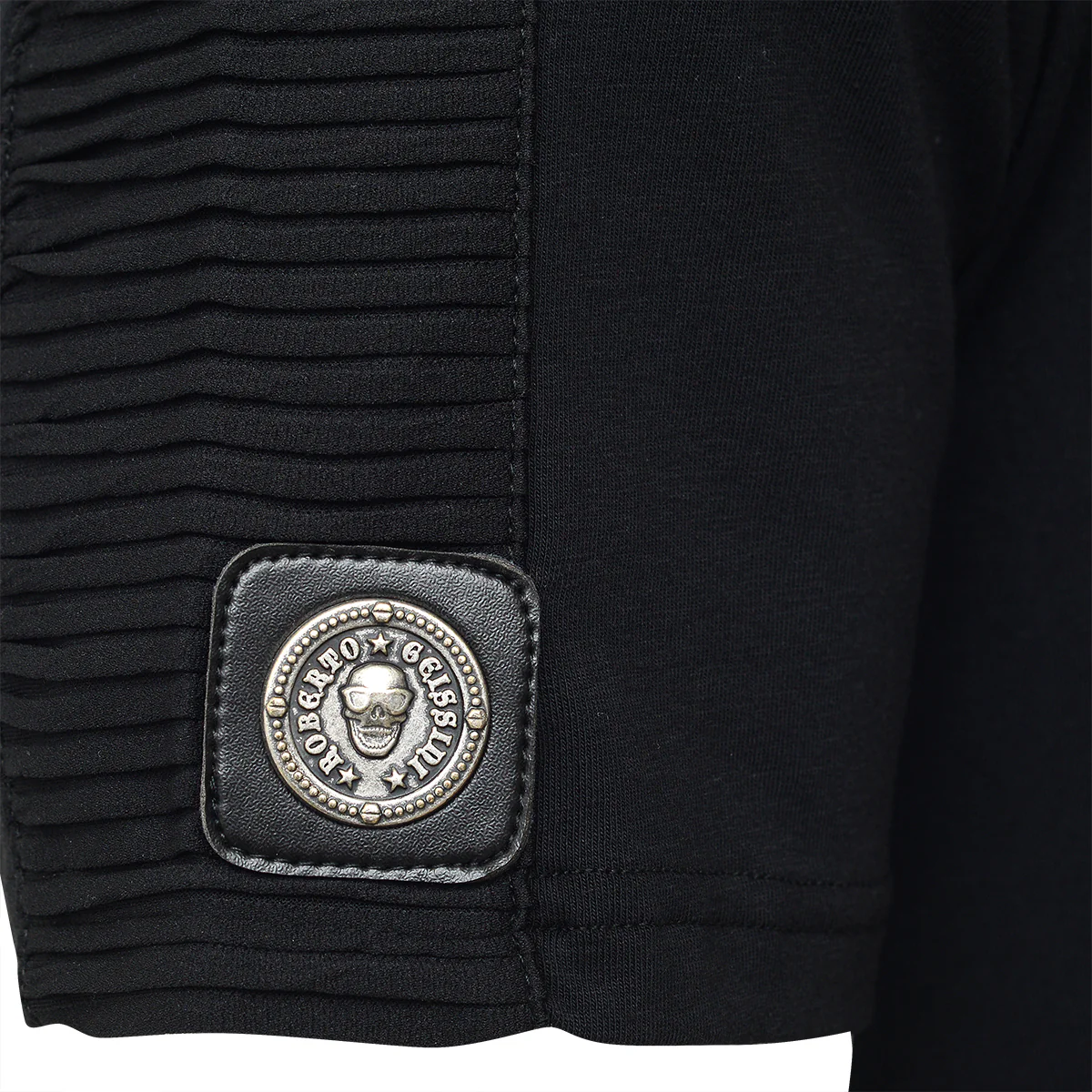 Lilie Impression T-Shirt Schwarz - Image 2