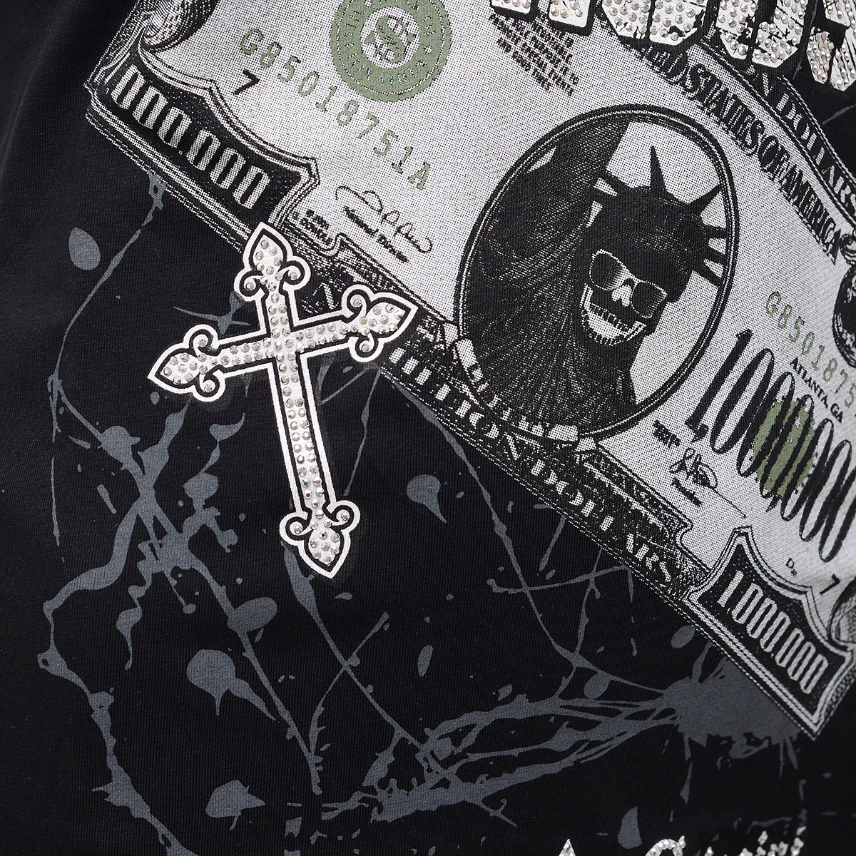 Money House T-Shirt Schwarz - Image 4