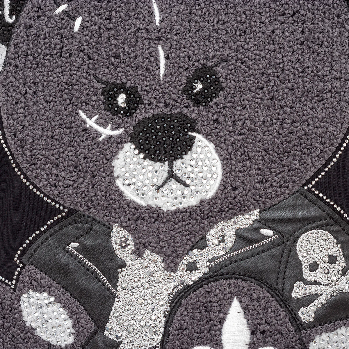Rebell Bear T-Shirt Schwarz - Image 5
