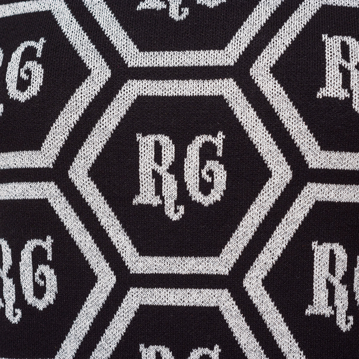 RG Strickpullover Silber Schwarz - Image 4