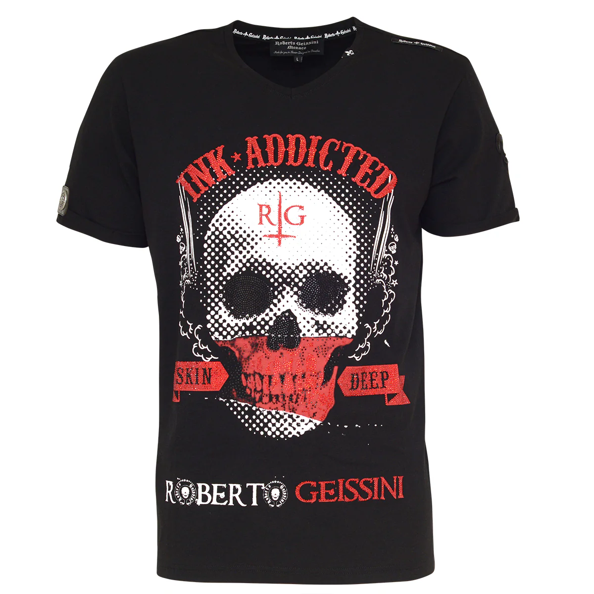 Skull Addicted T-Shirt Schwarz - Image 11