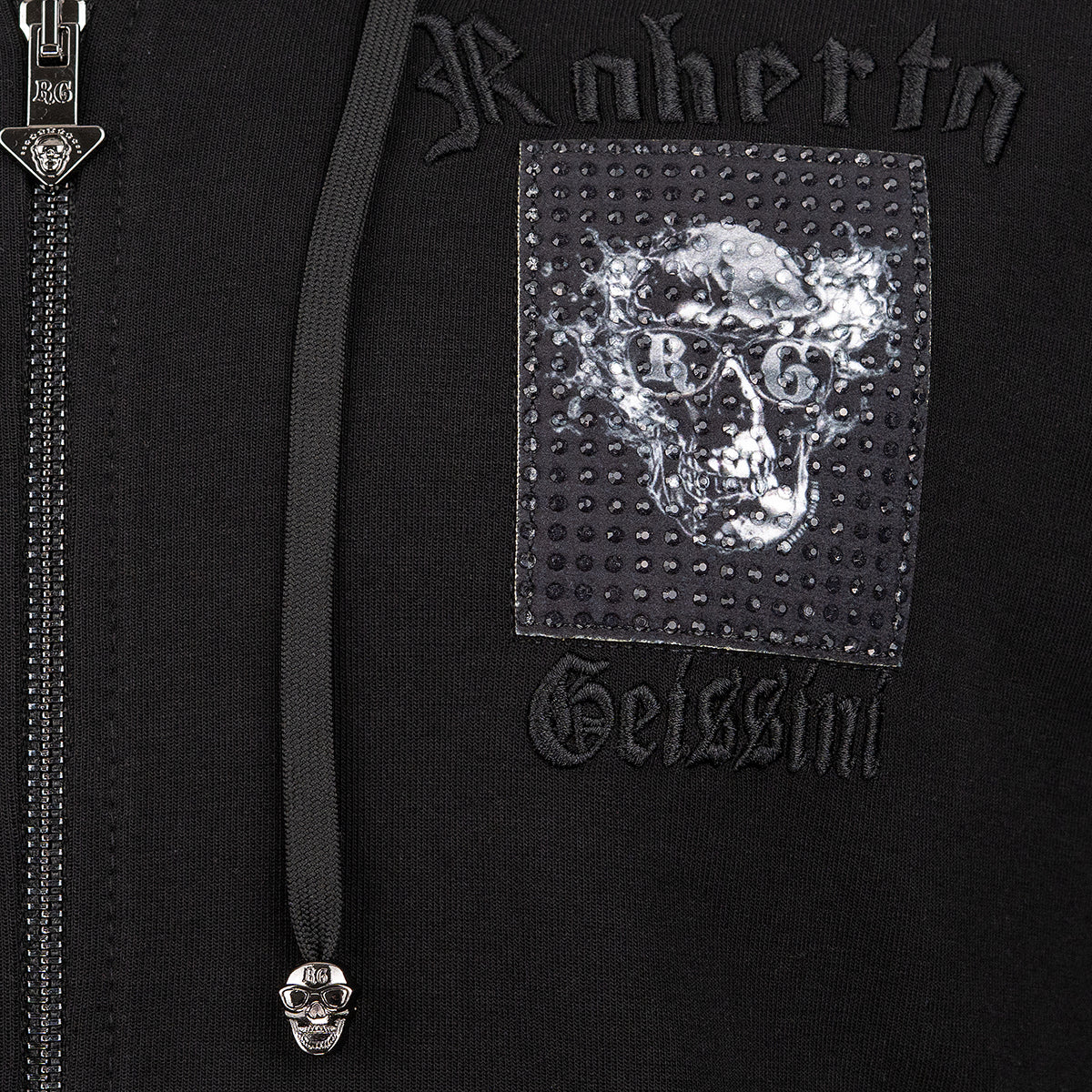 Skull Liquid Hoodie Jacke - Image 4