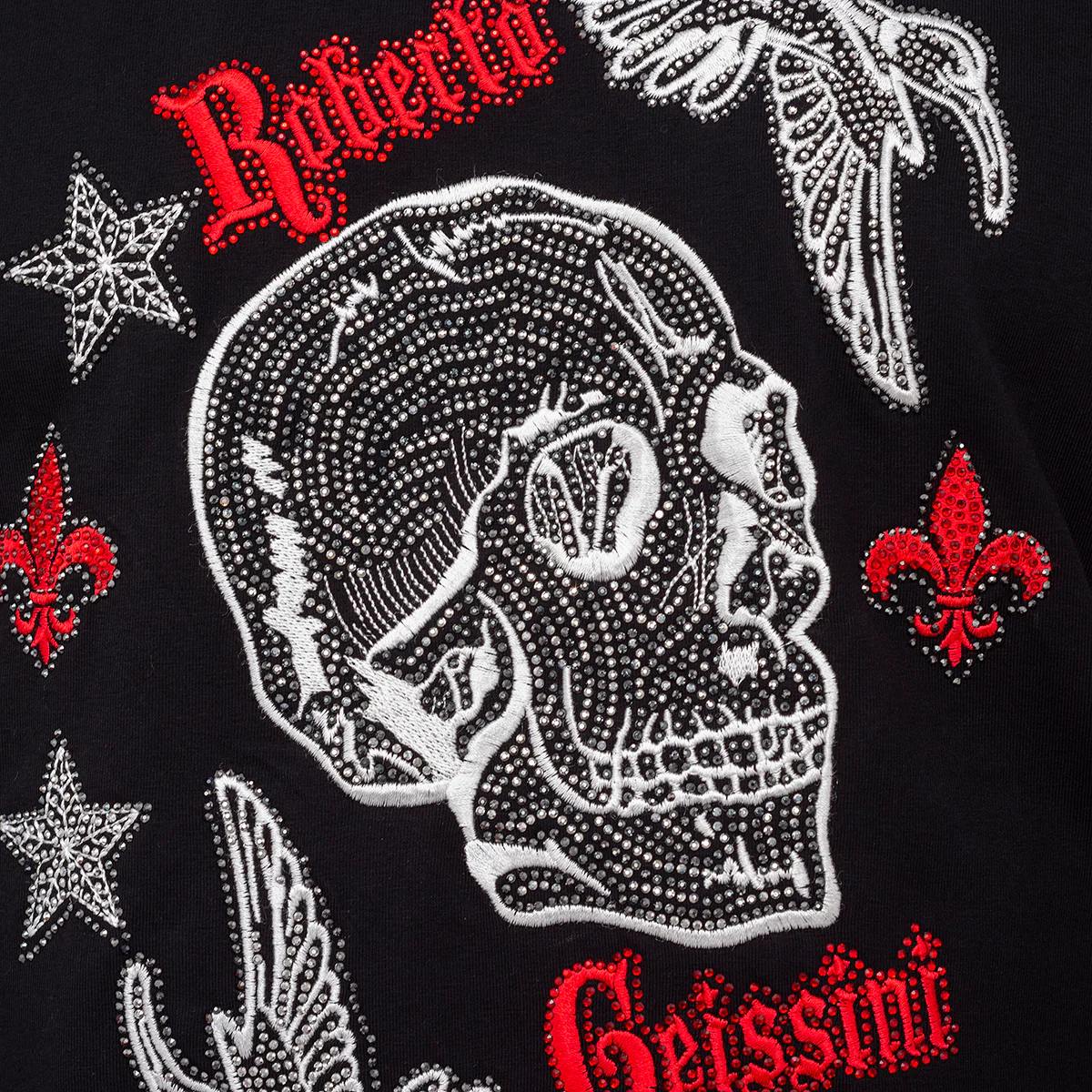Skull Star T-Shirt Schwarz - Image 3