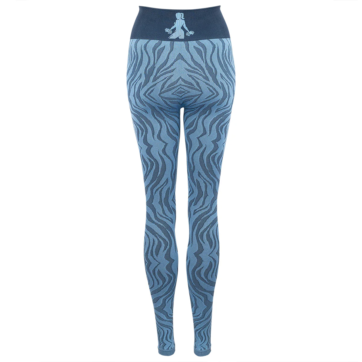 Sport Leggings Zebra Blau - Image 2