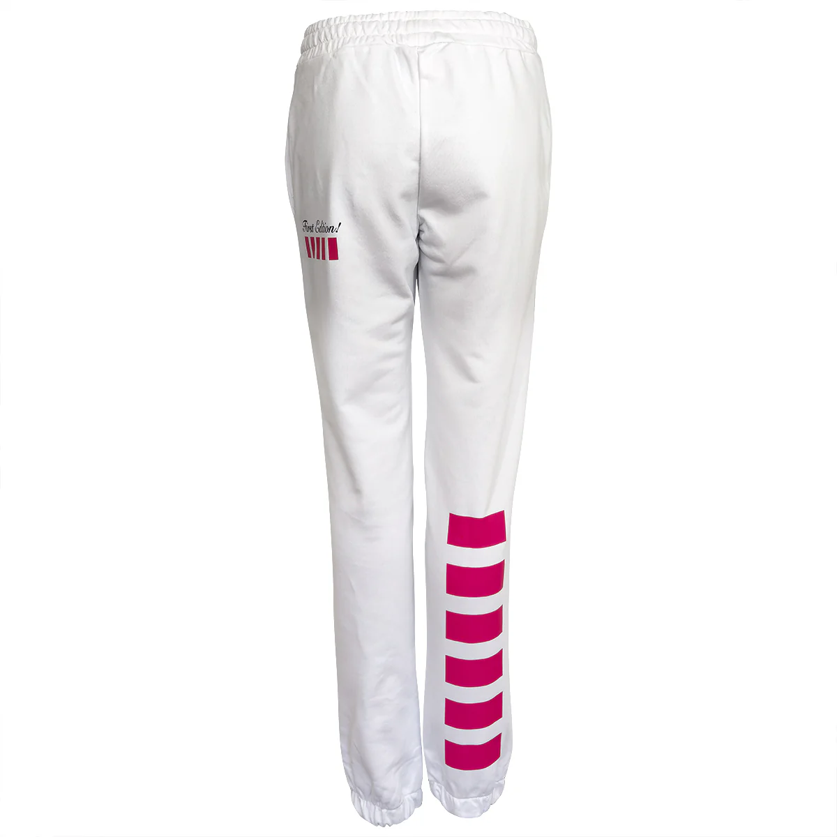 Stripe Jogginghose Weiß Pink - Image 2