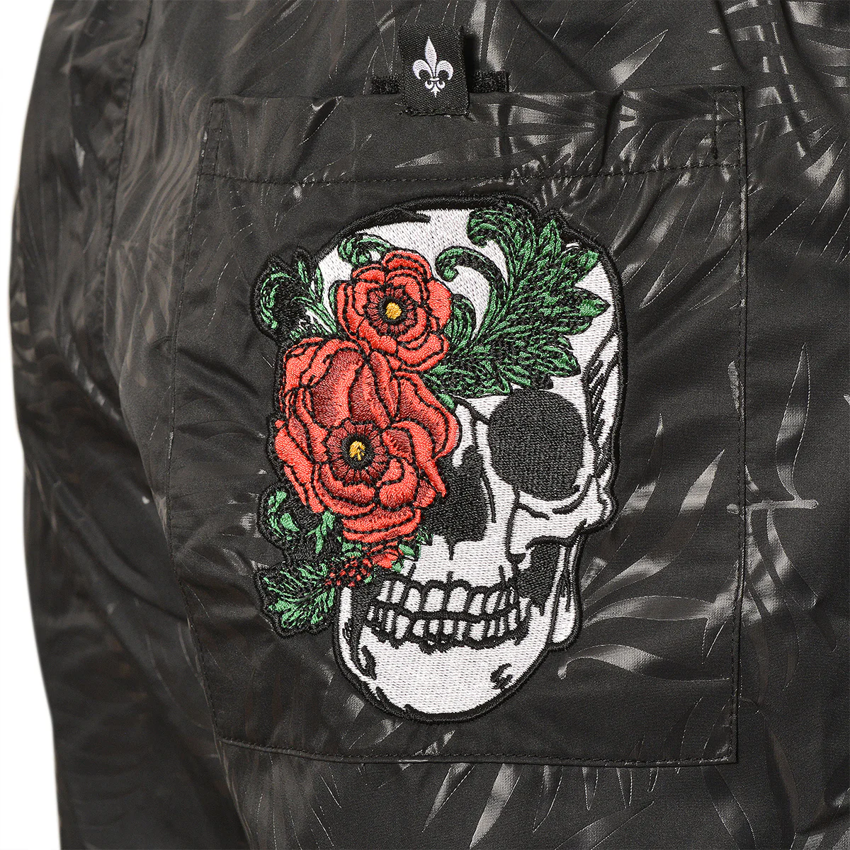 Skull Rose Badehose Schwarz - Image 3