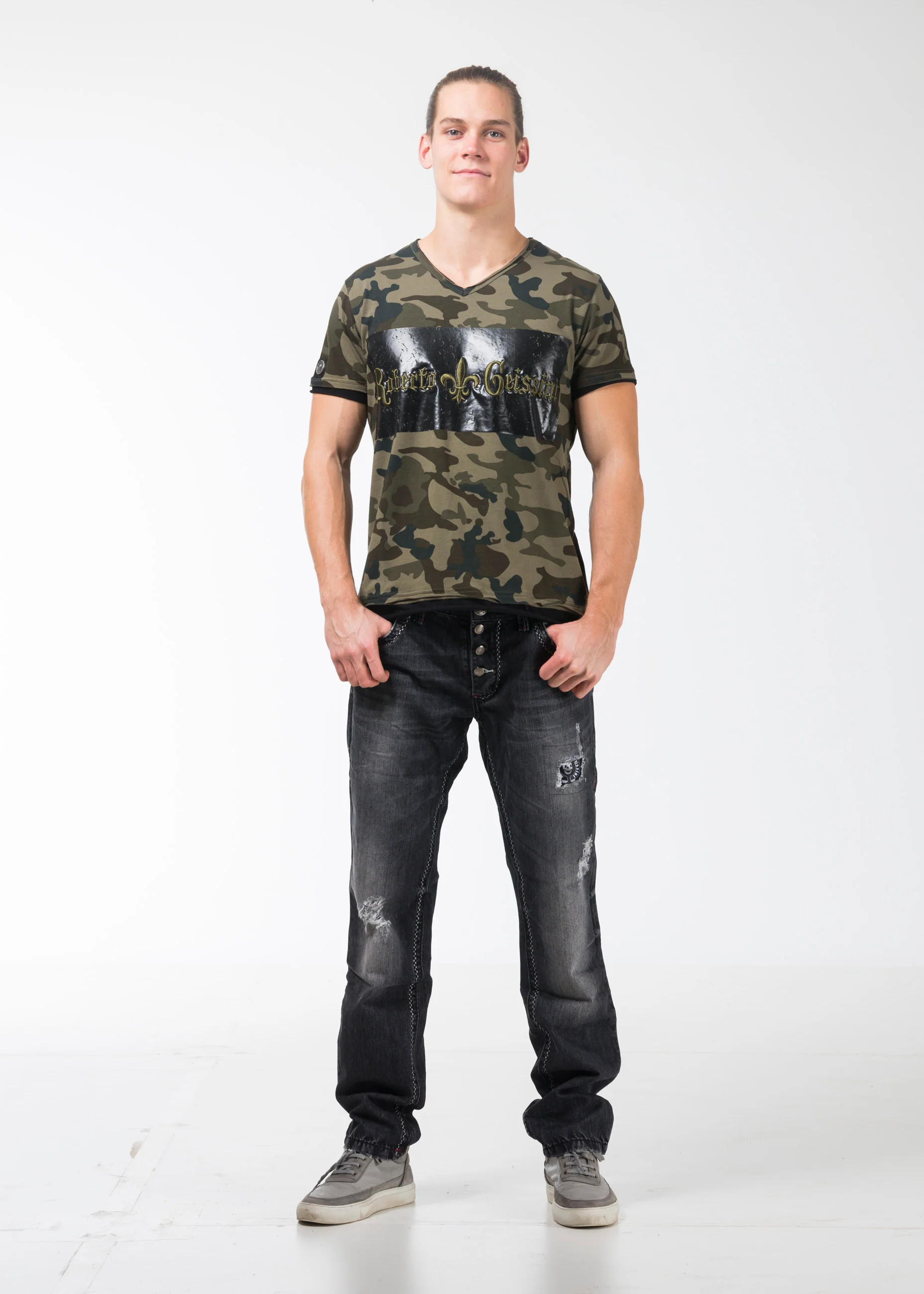 Camouflage T-Shirt Grün - Image 5