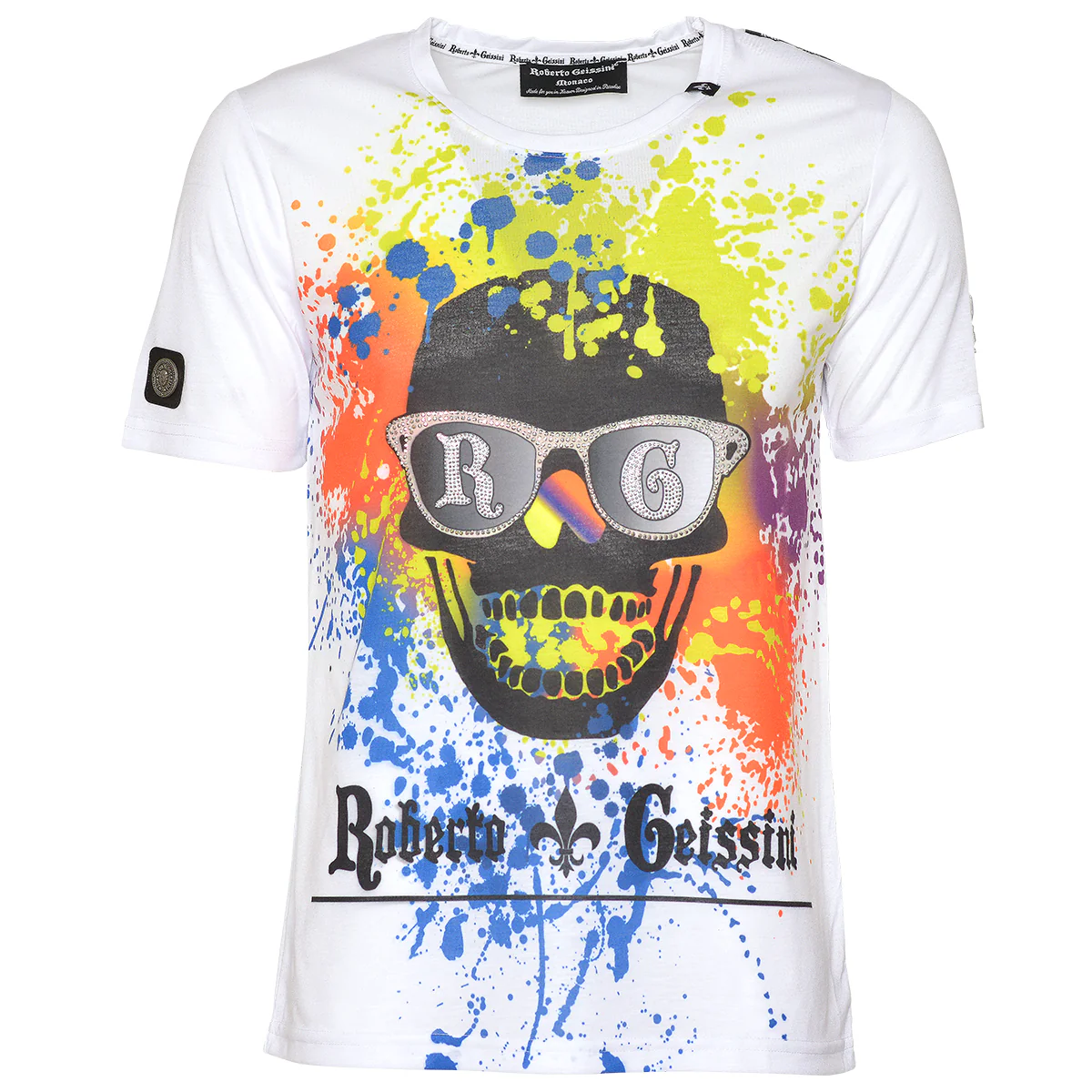 Skull Graffiti T-Shirt Weiß - Image 6